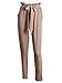 BerryGo Women's Casual Loose High Waist Stretchy Skinny Slim Long Pants (Light Tan,M)