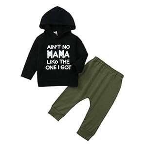 Hailouhai Peuter Baby Jongens Daddy’s Jongen Kleding Set Lange Mouw Brief Gedrukt Sweatshirt Tops Cool Camouflage Broek…