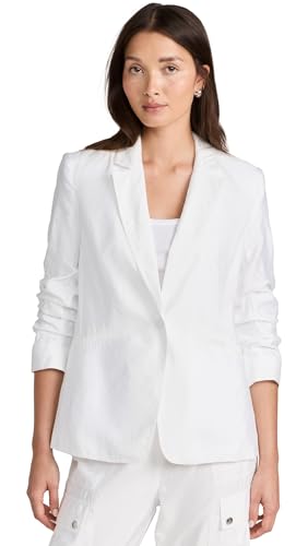 Cinq à Sept Women's Tumbled Woven Khloe Blazer, White, 0