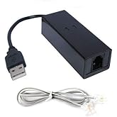 USB 56K External Dial Up Fax Data Modem Windows 10/8 / 7 / XP/Vista