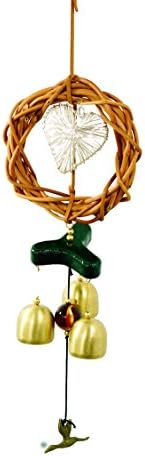 FancyteHandcrafted Bell Wind Chime Soothing Melodic Tones and Gift Essentials,Beautiful Home Decor Indoor Outdoor Patio,Garden Backyard Gift Exclusive Pirate's Decor Collectibles Made Wild Vines,No.10