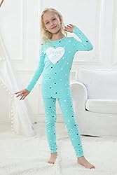 MyFav Girls' Comfy Sleepwear Hearts Shape Pajama