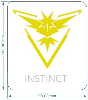 Jellybean 2 x Pokemon Go Stickers Team Instinct Sticker Car Macbook Laptop ipad Decals