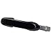 AUTEX Door Handle Exterior Front Right Passenger Side Black Compatible with Accent 2006 2007 2008 2009 2010 2011 80699
