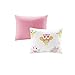 Comfort Spaces Kid 3 Piece Twin XL Comforter Cute Owl Animal Flowers Poka Dot Striped Design Decor Boys Girls All Season Down Alternative Bedspread Set, Pink