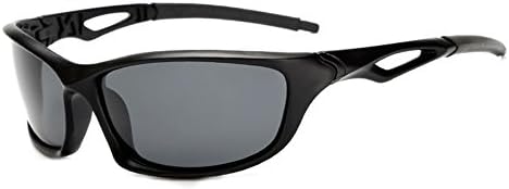 Polarized Sports Sunglasses for Baseball Running Cycling Fishing Golf Matte Black