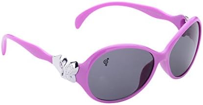 The Blue Pink Uv Protected Kids Girls Oval Sunglasses For Age Group 4 to 8 Year Kids