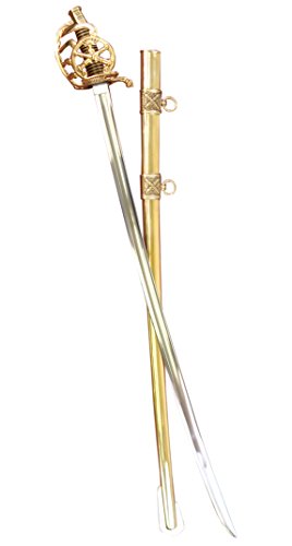 French Napoleonic Artillery Officer's Sword - brass scabbard
