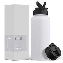 JoyJolt Triple Insulated Water Bottle with Straw