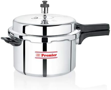 Premier Classic Induction Bottom Aluminium Pressure Cooker, Outer Lid, 7.5 ltr silver CODE-001167 PRODUCT WARRENTY 5 YEARS