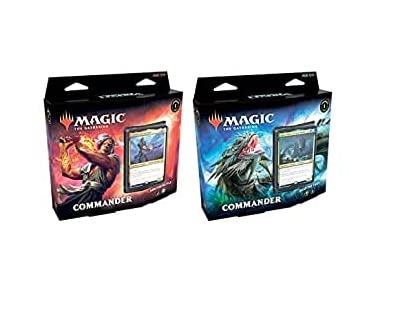 Magic The Gathering Commander Legends 1 Game Box, French - At Random, Commander Deck, Cardstock, Portable, Classic Style, Unisex