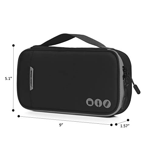BAGSMART Electronic Organizer Travel Cable Organizer Bag Portable Electronic Accessories Bag for Cable, USB, Black and Grey - Thumbnail 6