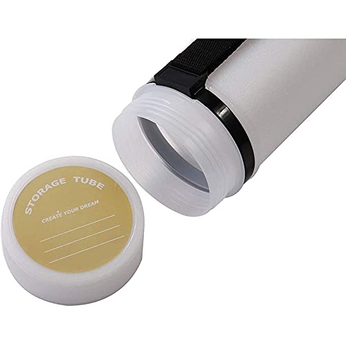 White Expandable Storage Tube for Posters, Blueprints, and Artwork (24