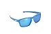 Oakley Men's OO9262 Sliver Rectangular Sunglasses, Sky Blue Fingerprint, 57 mm
