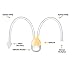 BodyHealt Baby Nasal Aspirator - Booger Remover - Newborn & Toddlers - Non-Irritation (Yellow)