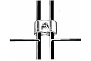 OEM Gridwall Joining Clips Connectors for Grid Panels - Black Color - Box of 25 Pcs.