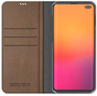 araree [Mustang Diary] Case for Samsung Galaxy S10+ (6.4"), Premium PU Wallet Case Without Magnets - Saddle Brown