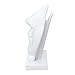 JewelryNanny Artsy Face Eyeglass Holder Stand - Sculpted Nose for Eyeglasses or Sunglasses, Life is Good, White