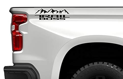 Chevy Silverado TRAIL BOSS Bedside Decals 2019-2025 Set Of 2