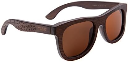 Tacloft Wood Sunglasses Wayfarer Sunglasses with Polarized Lens