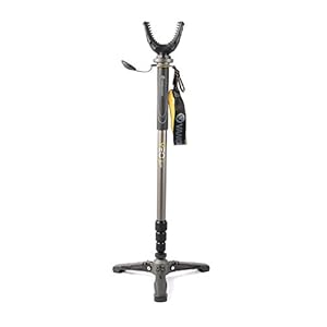 Vanguard VEO 2 AM-234TU Shooting Stick, Tri-Stand Base with Ball Joint, Rotating and Removeable U Shaped Yoke , Gray