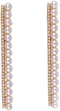 Earofcorn Simple Chic Style Pearl Rhinestone 2 Pieces Set Non Slip Hair Card Hair Clip Hair Jewelry Accessories