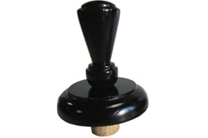 DISPLAYIMPORTER Fairmont Finial Wood Neck Block for French Dress Forms - Black
