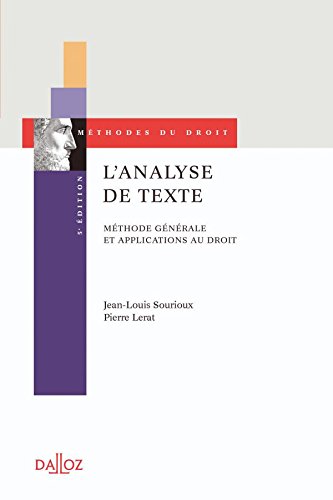 L' analyse de texte