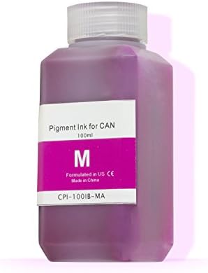 1PK OfficeSmartInk Refill Ink Magenta Pigment Ink 100ML (3.38 fl oz) Bottle for Canon Cartridges with Refill Kit