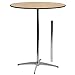 Flash Furniture 36'' Round Wood Cocktail Table with 30'' and 42'' Columns primary