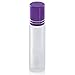 Glass Roller Bottles with Stainless Steel Roller Balls Essential Oil Premium Frosted White Glass Bottles 10ml-Metal Balls,Roll on Bottle for Aromatherapy,Perfumes and Lip Balms-6 color choices(Purple)