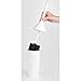 MetroDecor mDesign Plastic Toilet Bowl Brush and Holder for Bathroom Storage - White