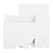 LaRibbons 20Pcs Recycled Gift Boxes - 9 x 4.5 x 4.5 inches White Paper Box Kraft Cardboard Boxes with Stickers Cotton String, Perfect for Party, Wedding, Gift Wrap
