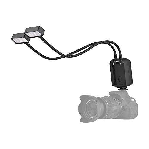 Andoer Lampe Flash GN15 à Flash Macro Speedlite avec Flexible en Métal à Angle Réglable pour Canon Nikon Panasonic…