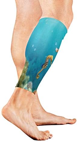 KMAND Leg Sleeve Cute Cat?Cartoon Compression Socks Support Non Slip Calf Sleeves Pads for Running, Shin Splint, Calf Pain Relief, Runners, Medical, Air Travel, Nursing, Cycling 1Pair