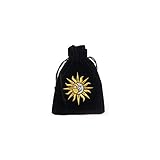 Sun/Moon Embroidered Luxury Tarot Bag Velvet 190 x 130mm Something Different