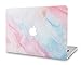 LuvCase 2 in 1 Rubberized Hard Shell Case with Keyboard Cover Compatible MacBook Air 13 Inch 2019/2018 New Version A1932 Retina (Touch ID) (Pale Pink Mist)