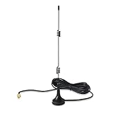 xmartO AT2473 2.4GHz 7dBi High-Gain WiFi Booster Antenna with Magnetic Desktop Base, 802.11b/g/n, 3m/10ft Extension Cable