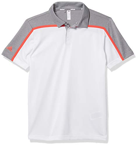 Polo adidas con diseño de bloques de color jaspeado para niño
