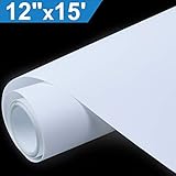 Heat Transfer Vinyl HTV for T-Shirts 12 Inches by 15 Feet Roll (White)