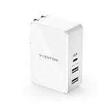 LENTION 45W USB-C Power Delivery Wall Charger with Fast Charge PD Adapter for iPhone Xs/Max/XR/X/8/Plus, iPad Pro, MacBook Air/Pro (Thunderbolt 3), Nintendo Switch, Samsung S9/S8/Note 9, More (White)