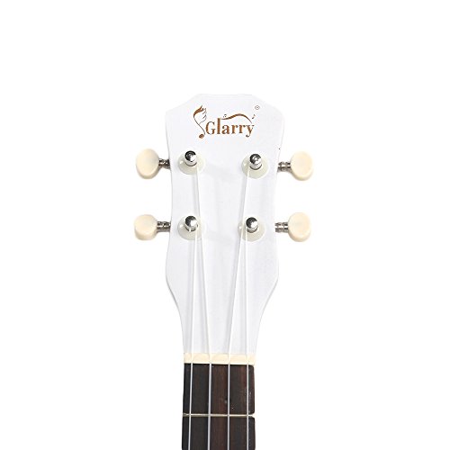 Soogo 26" Pure Color Rosewood Fingerboard Basswood Tenor Ukulele Bag (White)