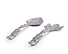Arthur Court Designs Aluminum Metal Grapevine Salad Serving Set - Mediterranean Inspired Heavy Quality Detail 11 inch Long