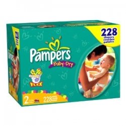 Pampers diaper swaddlers size2 jumbo (037000063902)