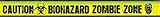 1 X Biohazard Zombie Warning Tape
