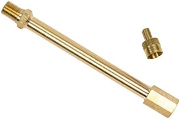 Rallonge de valve rigide - Extension pour gonflage - Pneu voiture, camion, moto, gyroroue - Laiton - 100 mm