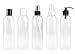 SET of 5 - Empty Spray Bottles / Dispensers for Lotion, Cream, Oils, and Other Cosmetics, 8 Oz. (clear)