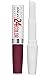 Maybelline Super Stay 24, 2-Step Liquid Lipstick Makeup, Long Lasting Highly Pigmented Color with Moisturizing Balm, Merlot Armour, Red, 1 Count
