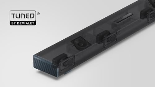 HT-SBW53121(SL) 3.1.2 Dolby Atmos Soundbar mit kabellosem Subwoofer, 550W, Bluetooth, HDMI eARC, Dolby Audio – abgestimmt von Devialet – in Silber