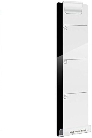 Computer Monitors Screen Acrylic Message Boards,transparent Sticky Message Boards/Multi Memo Pads for A4 Paper,Sticky Notes, Phone and More,Wide Bottom with Hole for Charge Cable (Right)